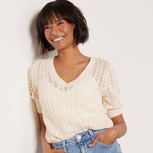 Evereve Nora Pointelle Pullover
